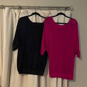 Two Semi Sheer Express Tops